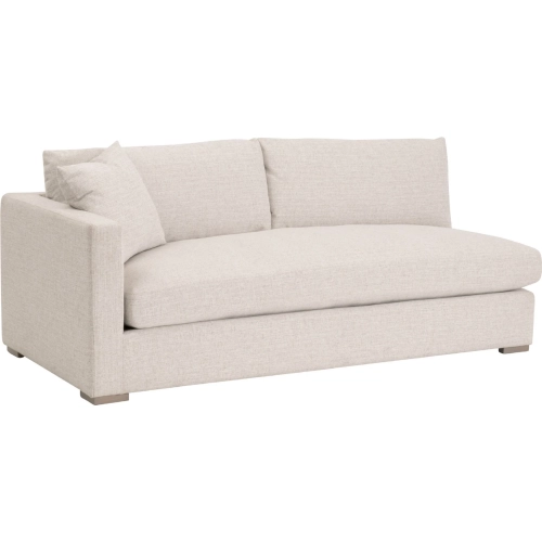 Newport Outdoor Modular Sectional Unit Left Track Arm Sofa in Sand Fabric 6730-2S1LA.LSSND